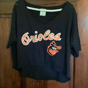 Victoria Secret PINK Orioles burnout shirt small
